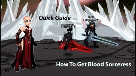 aqw how to get blood sorceress|blood sorcerer.